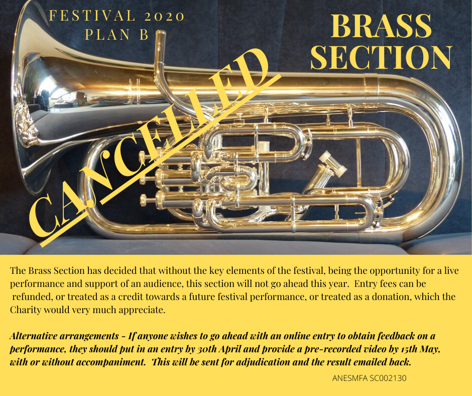 Brass Section cancelled for this year